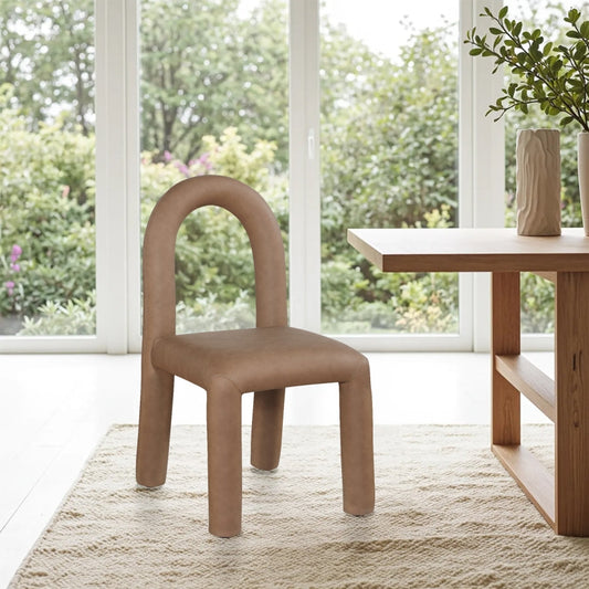 Amari Vegan Leather Upholstered Dining Chair (Set of 2)