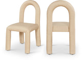 Amari Vegan Leather Upholstered Dining Chair (Set of 2)