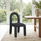 Amari Vegan Leather and Boucle Fabric Upholstered Dining Chair (Set of 2)