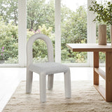 Amari Vegan Leather and Boucle Fabric Upholstered Dining Chair (Set of 2)