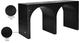 June Modern Solid Oak Console Table – Elegant Mid-Century Design with Unique Double Arch Style
