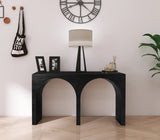 June Modern Solid Oak Console Table – Elegant Mid-Century Design with Unique Double Arch Style