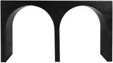 June Modern Solid Oak Console Table – Elegant Mid-Century Design with Unique Double Arch Style