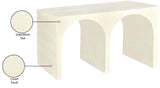 June Modern Solid Oak Console Table – Elegant Mid-Century Design with Unique Double Arch Style