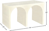 June Modern Solid Oak Console Table – Elegant Mid-Century Design with Unique Double Arch Style