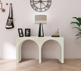 June Modern Solid Oak Console Table – Elegant Mid-Century Design with Unique Double Arch Style