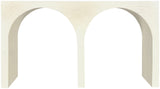 June Modern Solid Oak Console Table – Elegant Mid-Century Design with Unique Double Arch Style