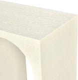 June Modern Solid Oak Console Table – Elegant Mid-Century Design with Unique Double Arch Style