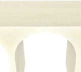 June Modern Solid Oak Console Table – Elegant Mid-Century Design with Unique Double Arch Style