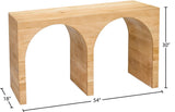 June Modern Solid Oak Console Table – Elegant Mid-Century Design with Unique Double Arch Style