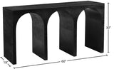 June Modern Solid Oak Console Table – Elegant Mid-Century Design with Unique Double Arch Style