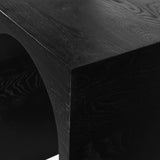 June Modern Solid Oak Console Table – Elegant Mid-Century Design with Unique Double Arch Style