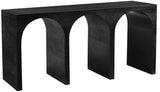 June Modern Solid Oak Console Table – Elegant Mid-Century Design with Unique Double Arch Style