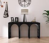 June Modern Solid Oak Console Table – Elegant Mid-Century Design with Unique Double Arch Style