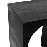 June Modern Solid Oak Console Table – Elegant Mid-Century Design with Unique Double Arch Style
