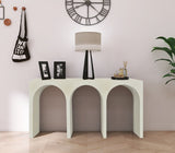 June Modern Solid Oak Console Table – Elegant Mid-Century Design with Unique Double Arch Style