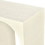 June Modern Solid Oak Console Table – Elegant Mid-Century Design with Unique Double Arch Style