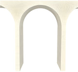 June Modern Solid Oak Console Table – Elegant Mid-Century Design with Unique Double Arch Style
