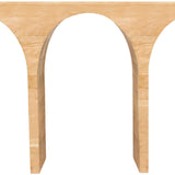 June Modern Solid Oak Console Table – Elegant Mid-Century Design with Unique Double Arch Style