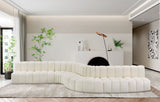 Arc - Faux Leather 8 Piece Curved Modular Sofa