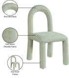 Amari Chenille Fabric Upholstered Dining Chair (Set of 2)