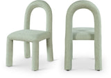 Amari Chenille Fabric Upholstered Dining Chair (Set of 2)
