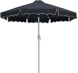 Amalfi - Patio Umbrella - Light Brown Base / White Pole