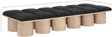 Pavilion Bench - Luxurious Channel-Tufted Seating with Art Deco Design for Entryway or Bedroom