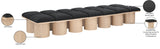 Pavilion Bench: Luxurious Channel-Tufted Seating with Art Deco Design for Your Stylish Home Décor