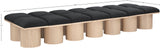 Pavilion Bench: Luxurious Channel-Tufted Seating with Art Deco Design for Your Stylish Home Décor