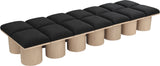 Pavilion Bench: Luxurious Channel-Tufted Seating with Art Deco Design for Your Stylish Home Décor