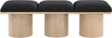 Pavilion Bench: Luxurious Channel-Tufted Seating with Art Deco Design for Entryway or Bedroom Style