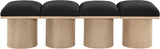 Pavilion Bench: Stylish Art Deco Design with Luxurious Cushioning for Entryway or Bedroom Seating