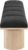 Pavilion Bench - Luxurious Boucle Fabric Seating with Art Deco Design for Stylish Home Decor