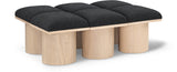 Pavilion Bench - Luxurious Boucle Fabric Seating with Art Deco Flair for Entryway or Bedroom Style