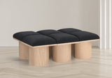 Pavilion Bench - Luxurious Boucle Fabric Seating with Art Deco Flair for Entryway or Bedroom Style