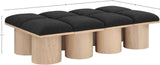 Pavilion Bench - Luxurious Boucle Fabric Seating with Art Deco Design for Stylish Home Decor