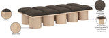 Pavilion Bench - Luxurious Channel-Tufted Seat with Art Deco Design for Stylish Entryway Seating