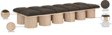 Pavilion Bench - Luxurious Channel-Tufted Seating with Art Deco Design for Entryway or Bedroom