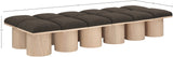 Pavilion Bench - Luxurious Channel-Tufted Seating with Art Deco Design for Entryway or Bedroom