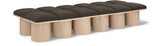 Pavilion Bench - Luxurious Channel-Tufted Seating with Art Deco Design for Entryway or Bedroom