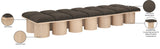 Pavilion Bench: Luxurious Channel-Tufted Seating with Art Deco Design for Your Stylish Home Décor