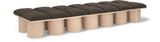 Pavilion Bench: Luxurious Channel-Tufted Seating with Art Deco Design for Your Stylish Home Décor
