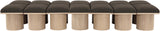 Pavilion Bench: Luxurious Channel-Tufted Seating with Art Deco Design for Your Stylish Home Décor