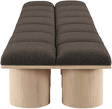 Pavilion Bench: Luxurious Channel-Tufted Seating with Art Deco Design for Your Stylish Home Décor