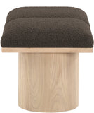 Pavilion Bench: Stylish Art Deco Seating with Luxurious 4-Inch Cushion for Entryways and Bedrooms