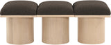 Pavilion Bench: Luxurious Channel-Tufted Seat with Art Deco Design for Stylish Home Seating Solutions