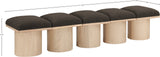 Pavilion Bench - Luxurious Boucle Fabric Seating with Art Deco Design for Stylish Home Decor