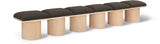 Pavilion Bench: Elegant Art Deco Design with Luxurious Channel-Tufted Cushion for Stylish Seating