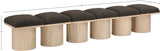 Pavilion Bench: Luxurious Boucle Fabric Seating with Art Deco Design for Stylish Home Decor